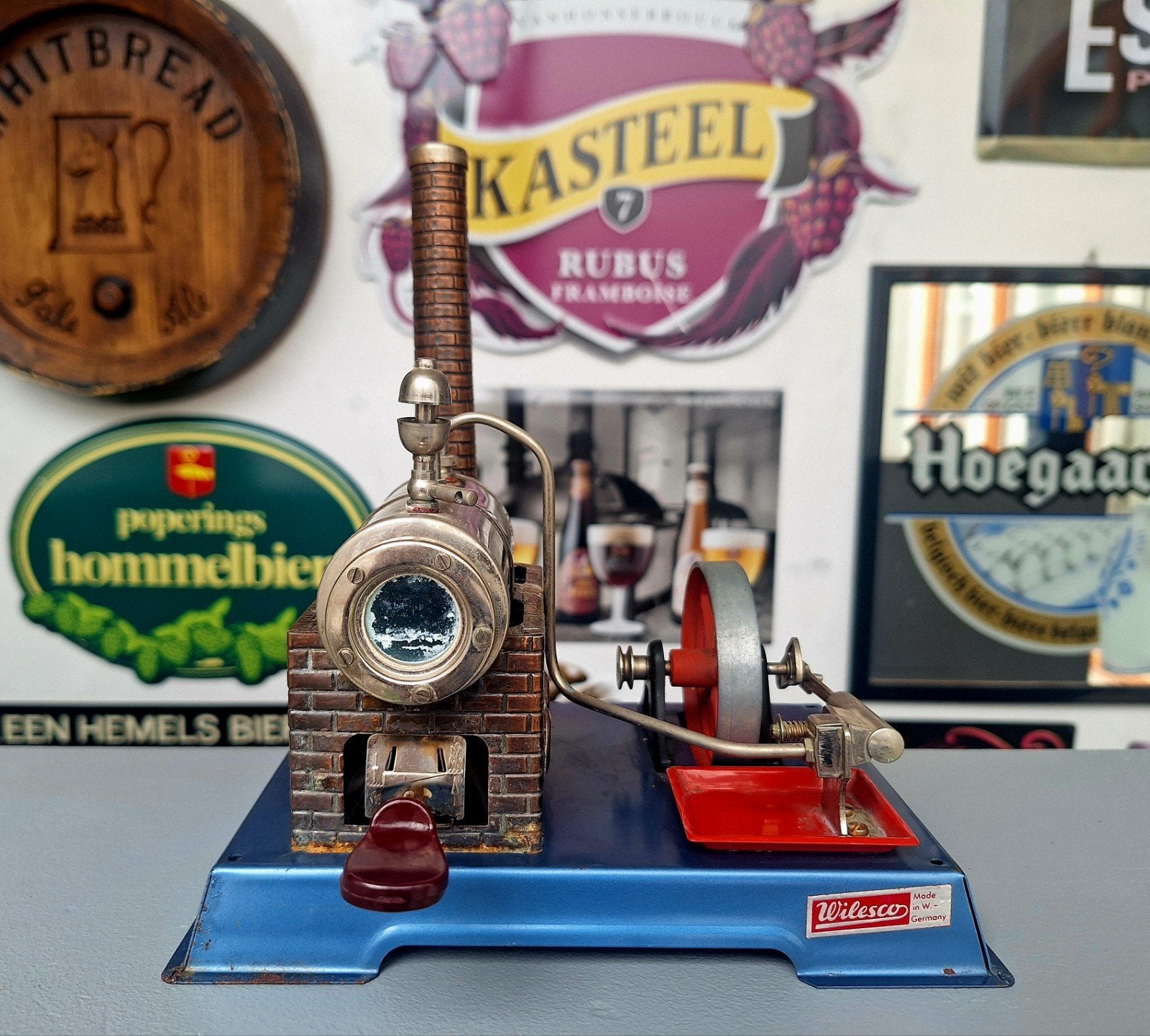 Vintage Wilesco D6 Stoommachine., Ophalen of Verzenden