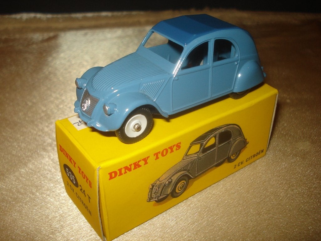 DINKY TOYS Citroën 2CV Réédition + Boîte, Hobby en Vrije tijd, Modelauto's | 1:43, Nieuw, Auto, Dinky Toys, Ophalen of Verzenden