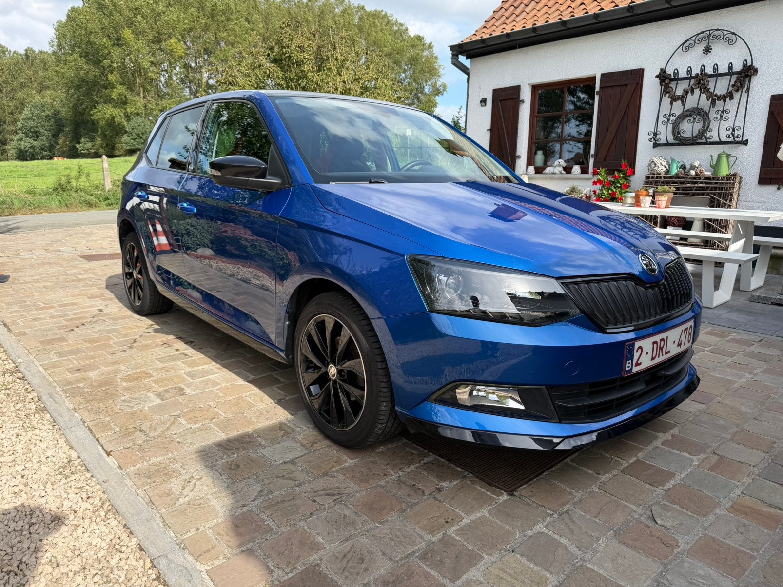 Skoda Fabia Monte Carlo, Voorwielaandrijving, Stof, Euro 6, Blauw