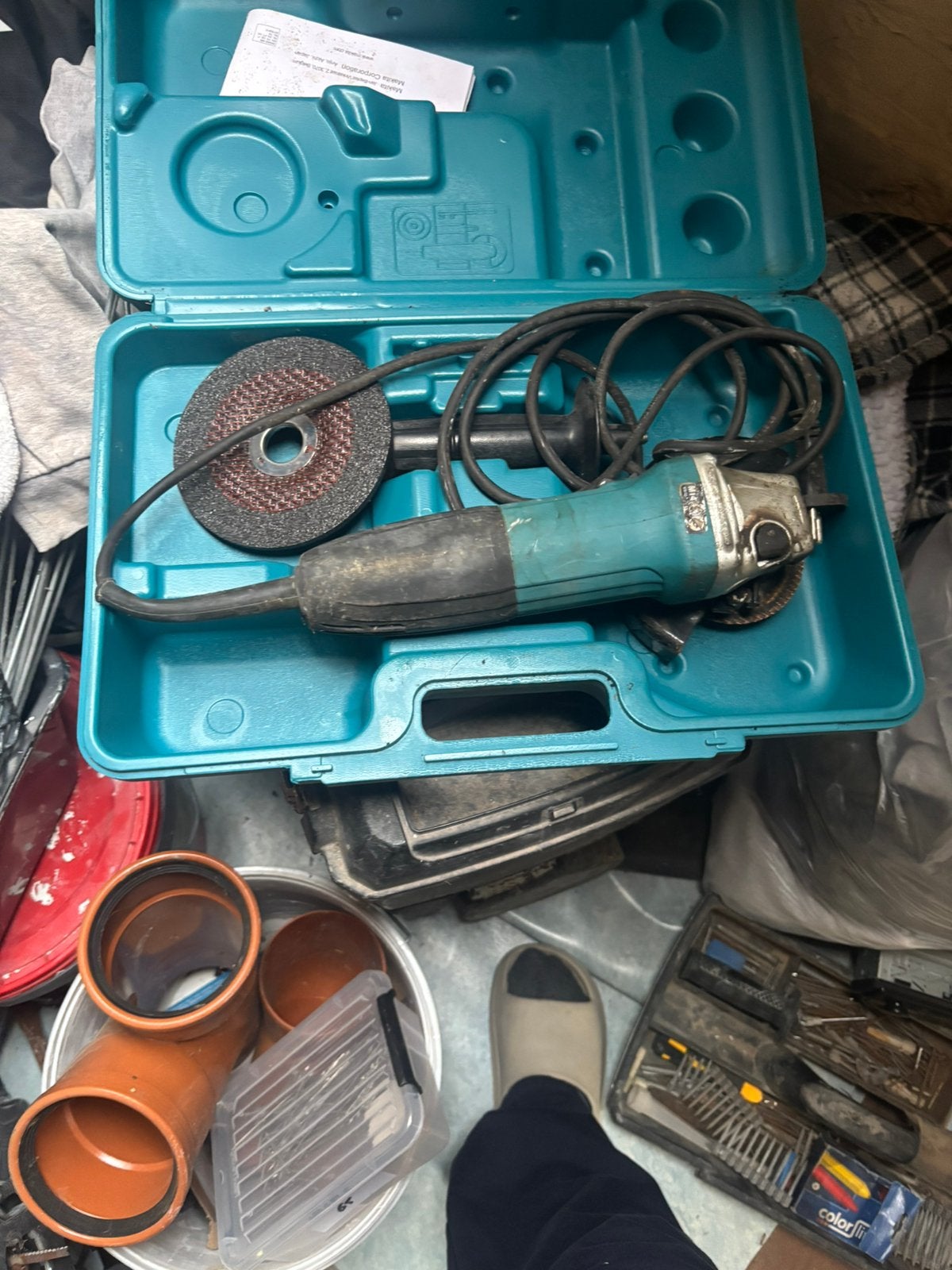 Makita kleine slijpschijf, Doe-het-zelf en Bouw, Ophalen, Zo goed als nieuw