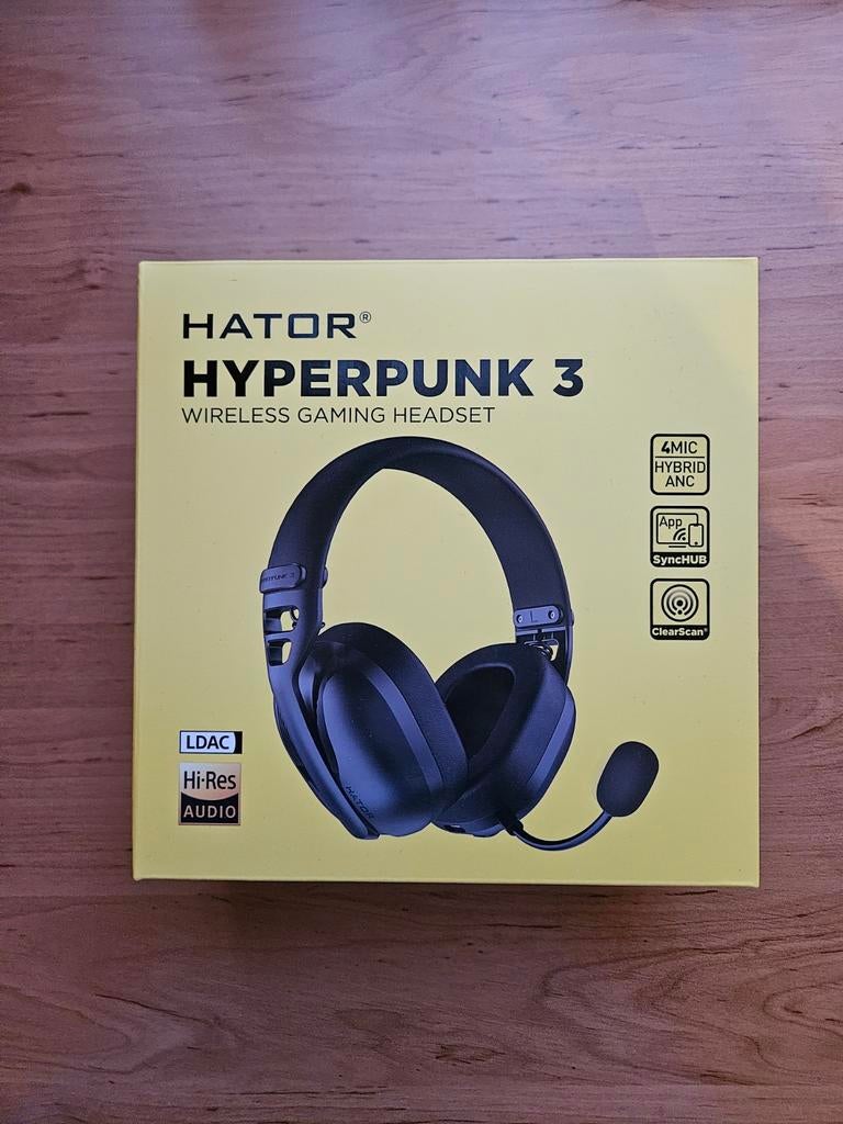 HATOR Hyperpunk 3 Wireless gaming headset, Computers en Software, Headsets, Bedraad, Gaming headset, Ophalen of Verzenden