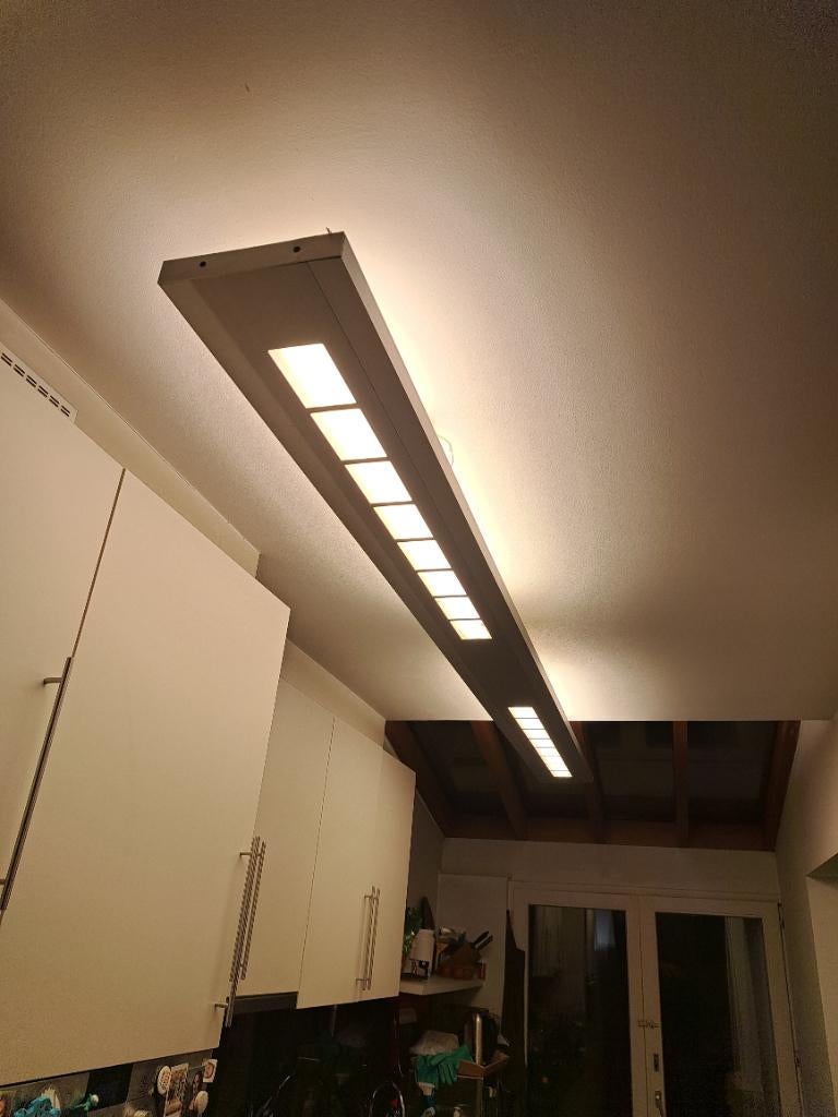 Luminaires en aluminium avec tubes fluorescentes (TL), Maison & Meubles, Enlèvement, Utilisé, Métal, Modern/strak alumunium