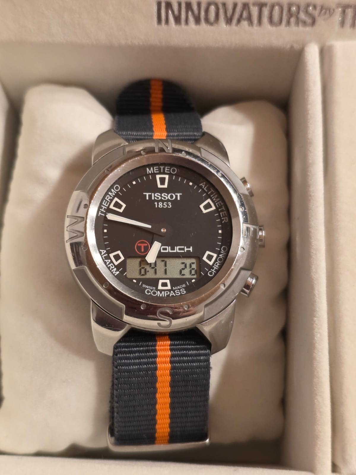 Tissot T-Touch heren horloge, Ophalen, Zo goed als nieuw, Polshorloge, Overige merken