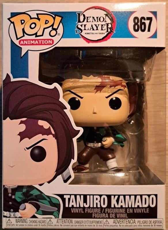 Funko Pop Demon Slayer Tanjiro Kamado #867, Ophalen of Verzenden, Zo goed als nieuw