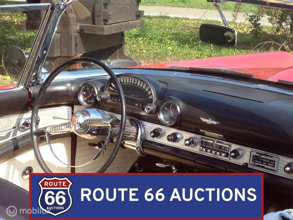 Ford Thunderbird | 1955 | Route 66 Auctions, Zwart, Bedrijf, Handgeschakeld, Overige carrosserie
