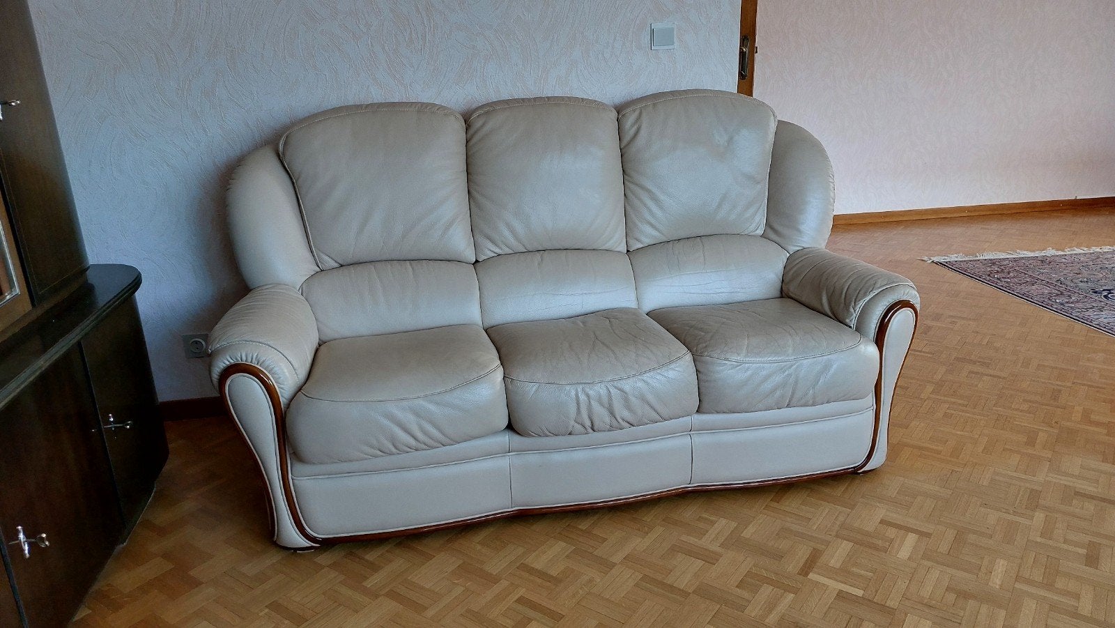 Lederen lounge, Ophalen, Zo goed als nieuw, Leer