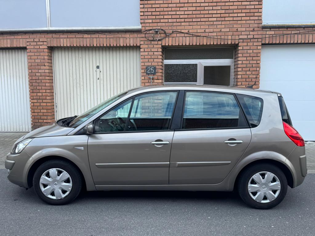 Renault Scenic 1.6i 11/2008 1Main Faible Km Airco Petit Prix, Autos, Essai à domicile, Beige, Entreprise, Boîte manuelle