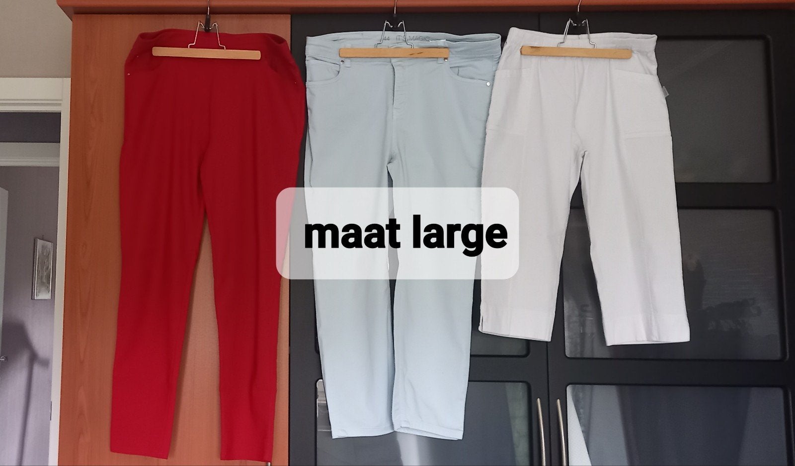 leuke broeken maat large, Ophalen of Verzenden