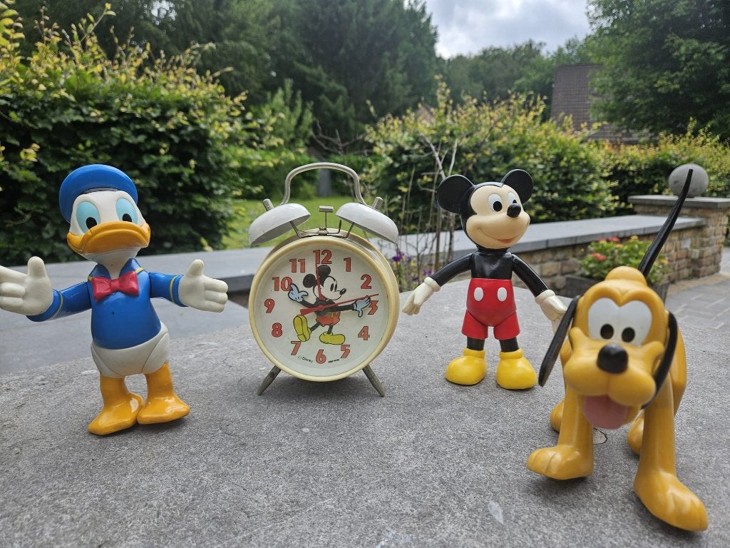 Vintage disney figuren, Verzamelen, Ophalen, Donald Duck, Gebruikt, Beeldje of Figuurtje