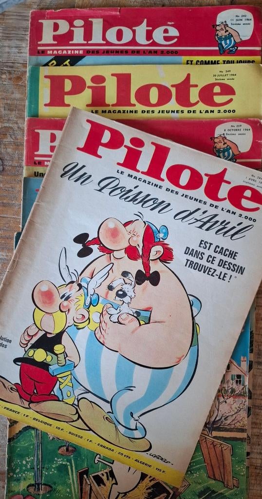 Vintage ASTERIX & OBELIX BD Hebdomadaire PILOTE 284 -04/1965, Livres, BD, Enlèvement ou Envoi, Utilisé, Goscinny-Uderzo