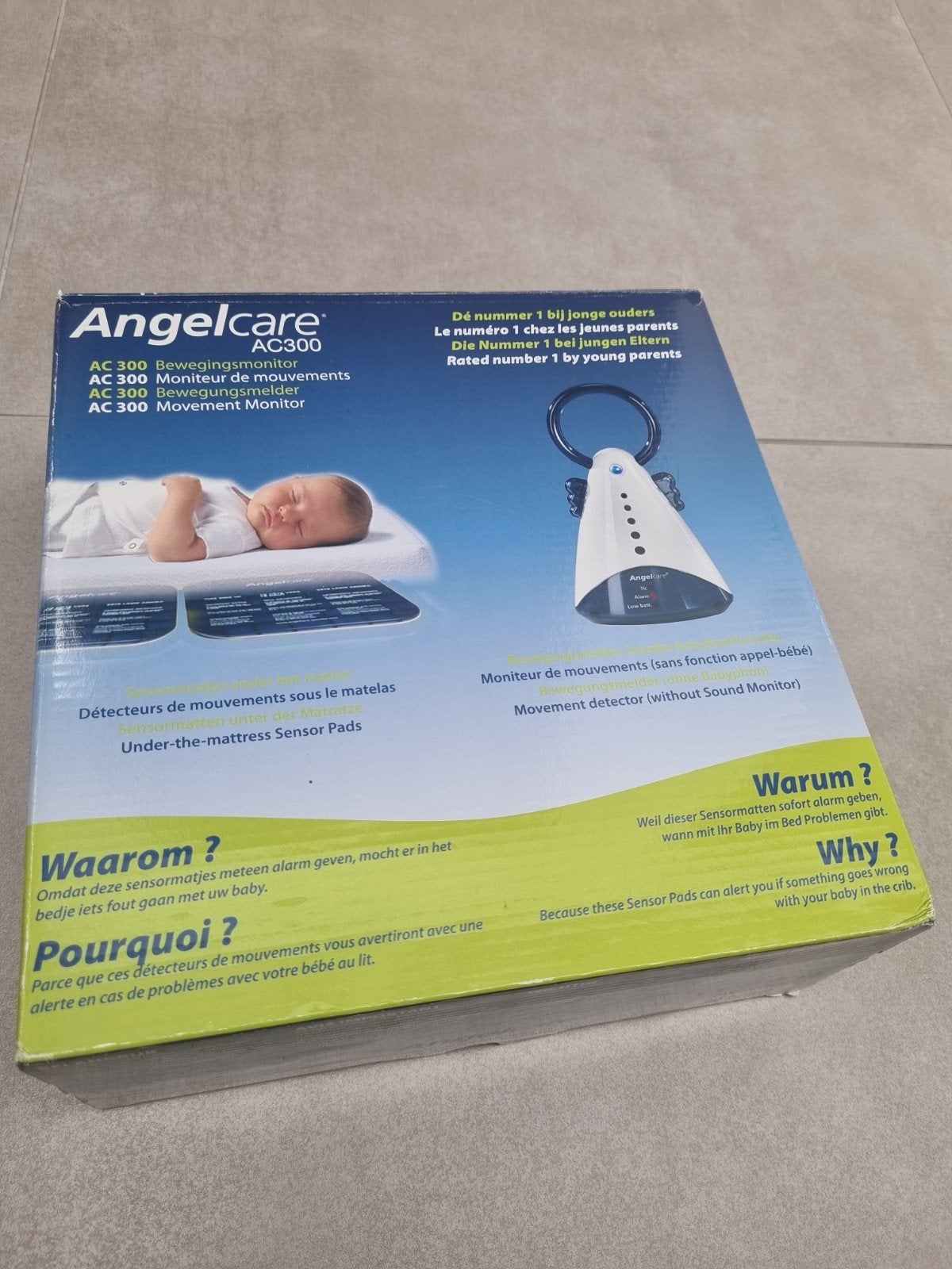 Angel care bewegingsmonitor baby, Kinderen en Baby's, Babyfoons, Ophalen, Zo goed als nieuw