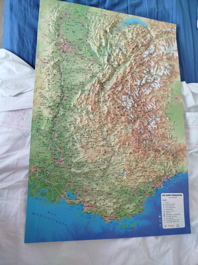 carte en relief des Alpes, Enlèvement, 1980 à nos jours, Nature