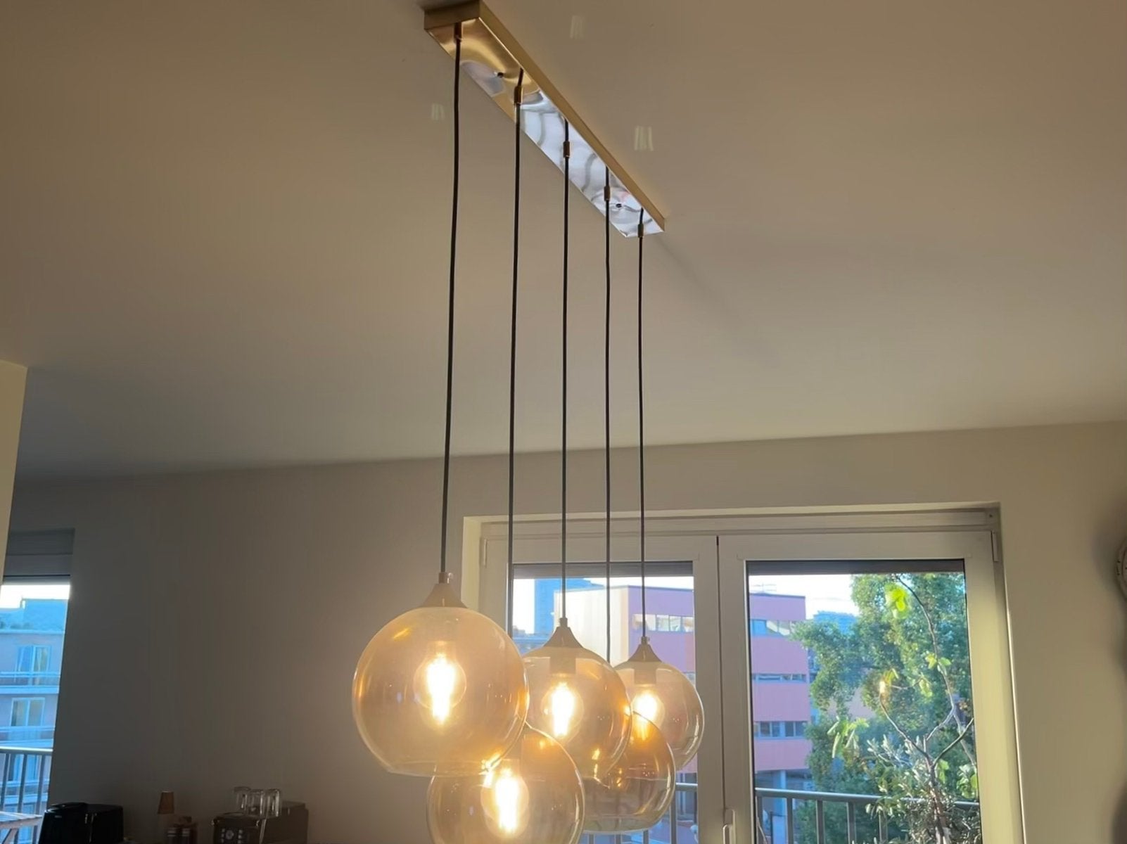 Lustre modene, Maison & Meubles, Enlèvement, Utilisé, Verre, Moderne