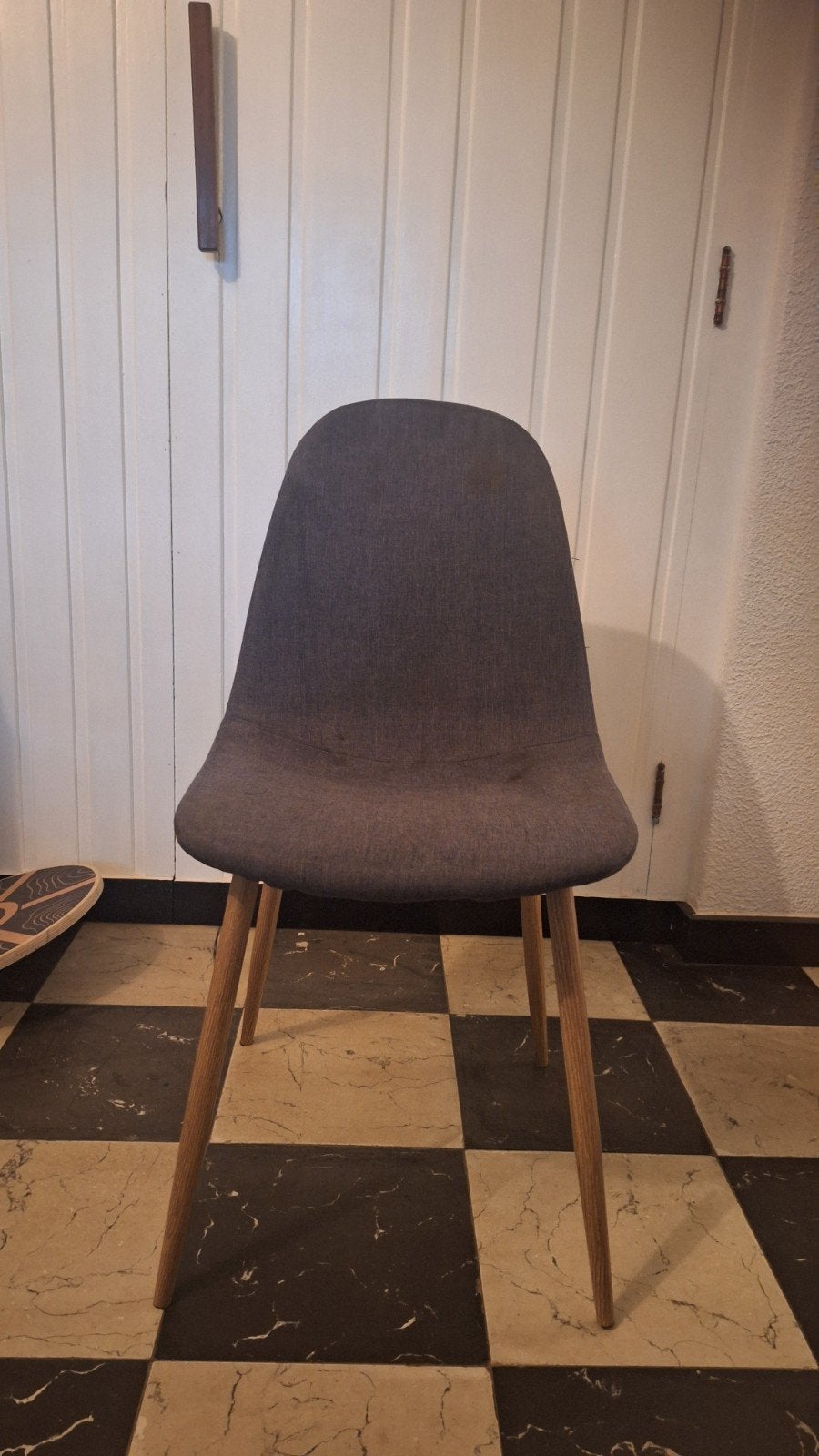 6 x stoelen Maison du Monde, Ophalen, Gebruikt, Metaal, Grijs