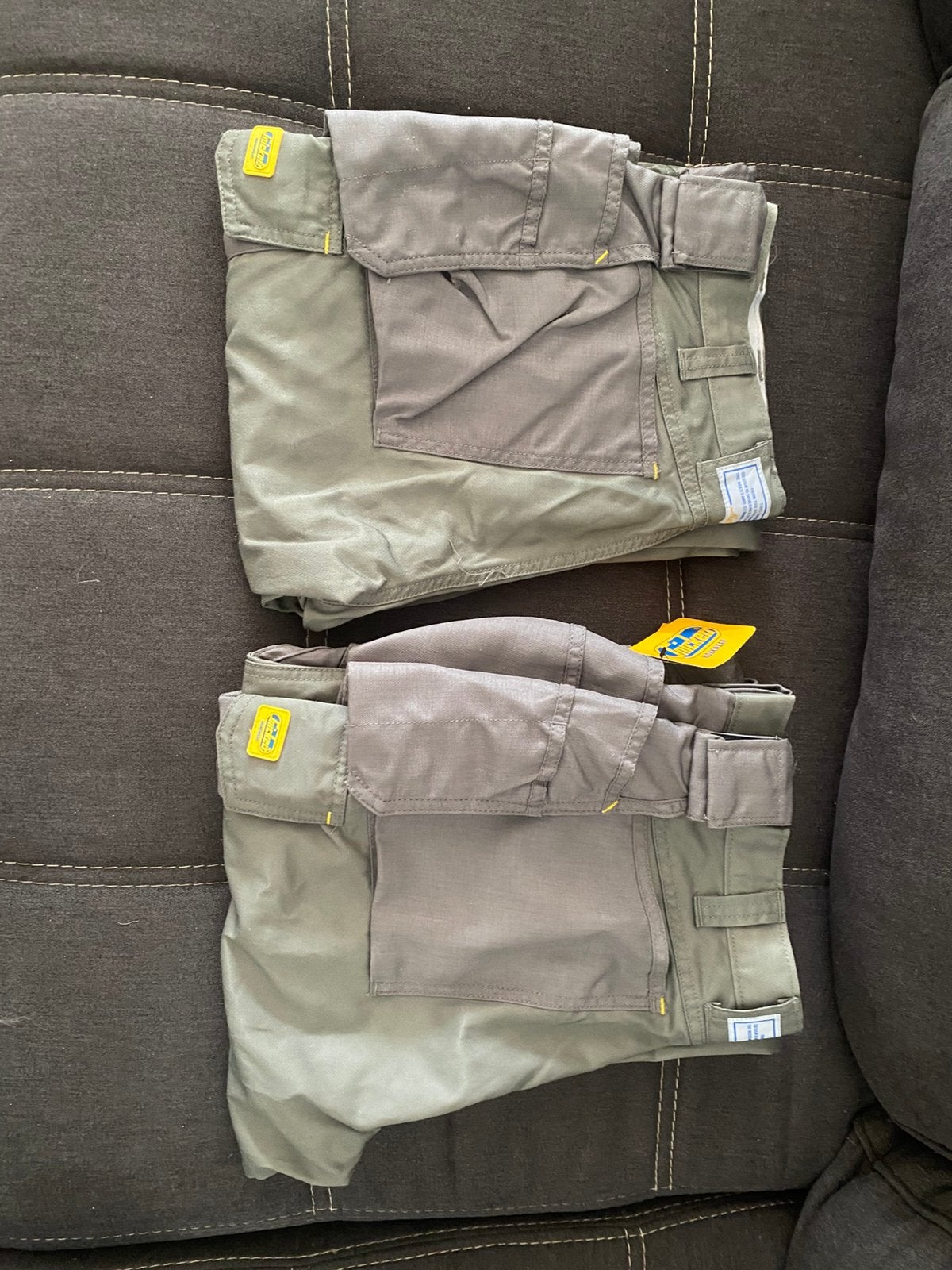 2x snickers werkbroek maat 44 kaki/grijs, Ophalen, Nieuw, Heren, Broek