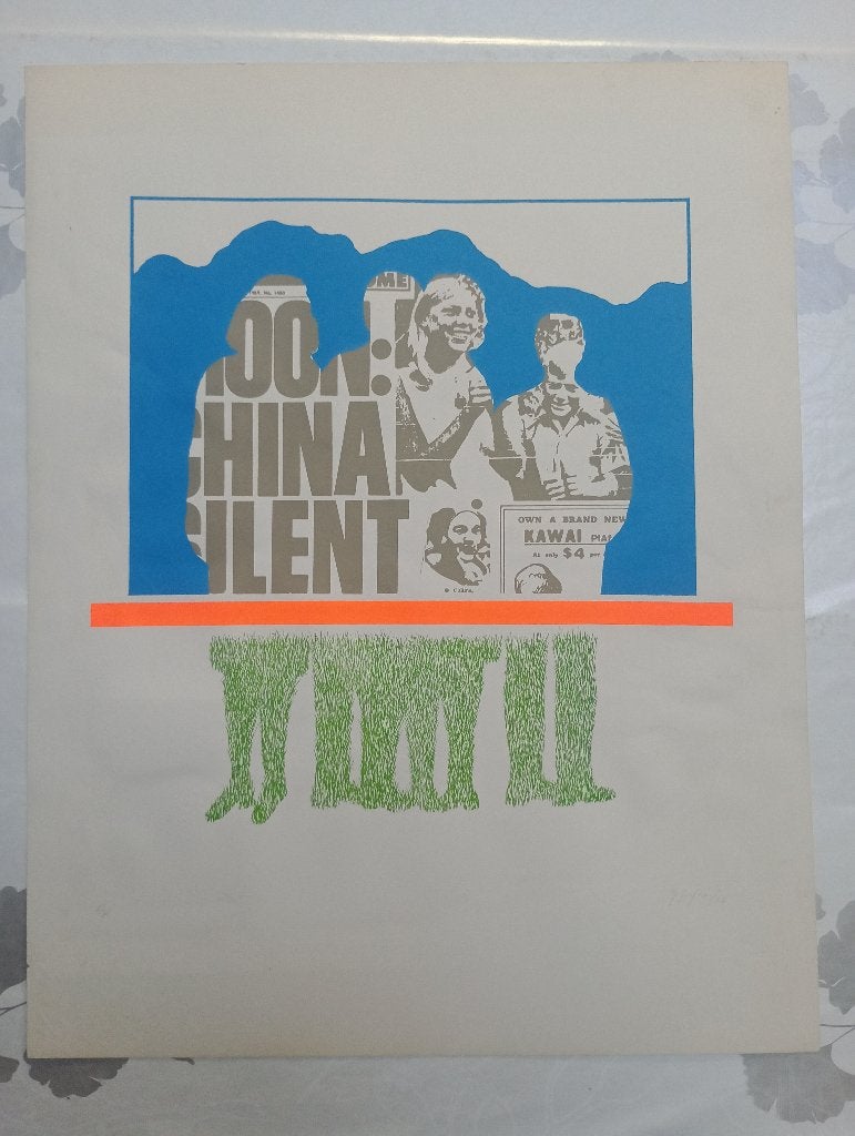 Sérigraphie Pop Art 1971 G.Leclerc 630 Signée (47,5x61), Antiquités & Art, Enlèvement ou Envoi, Sérigraphie
