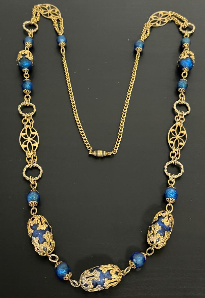 Vintage halsketting uit de jaren 70, Handtassen en Accessoires, Antieke sieraden, Ketting, Overige materialen, Ophalen of Verzenden