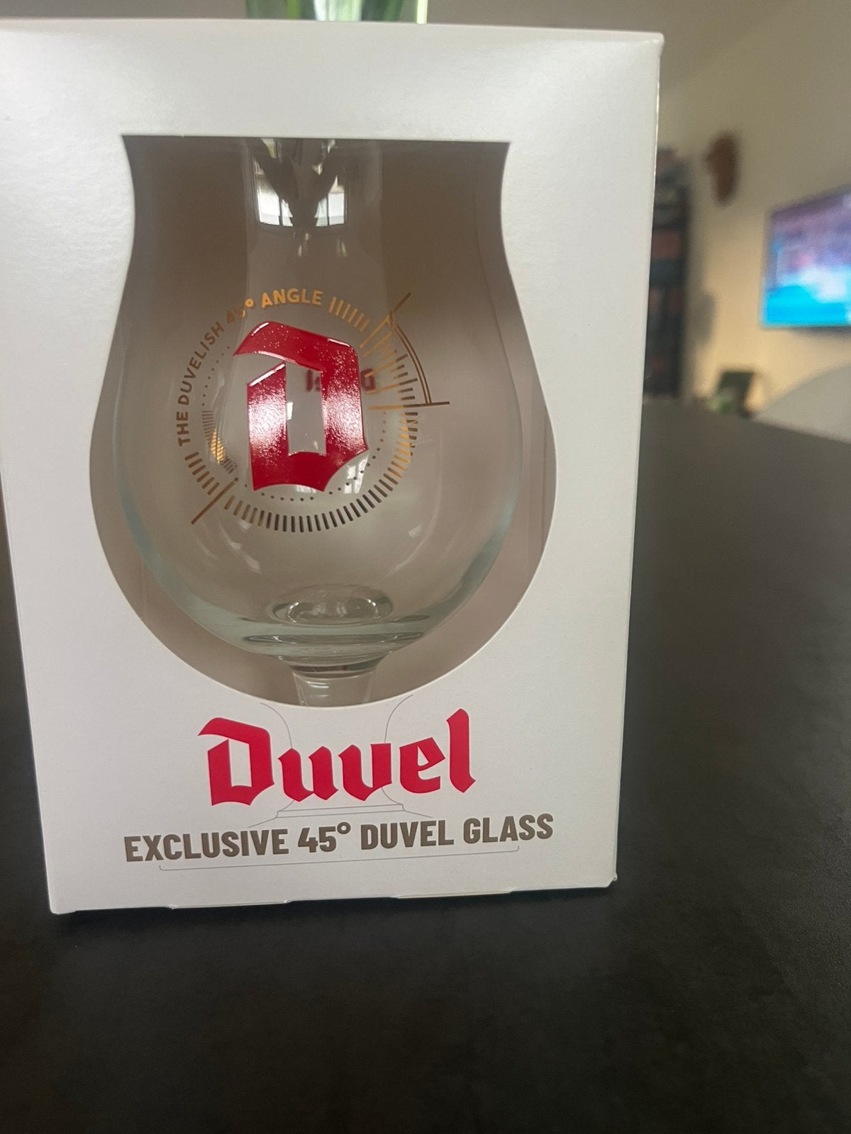 Duvel glas 45 graden, Verzamelen, Biermerken, Ophalen, Nieuw, Duvel