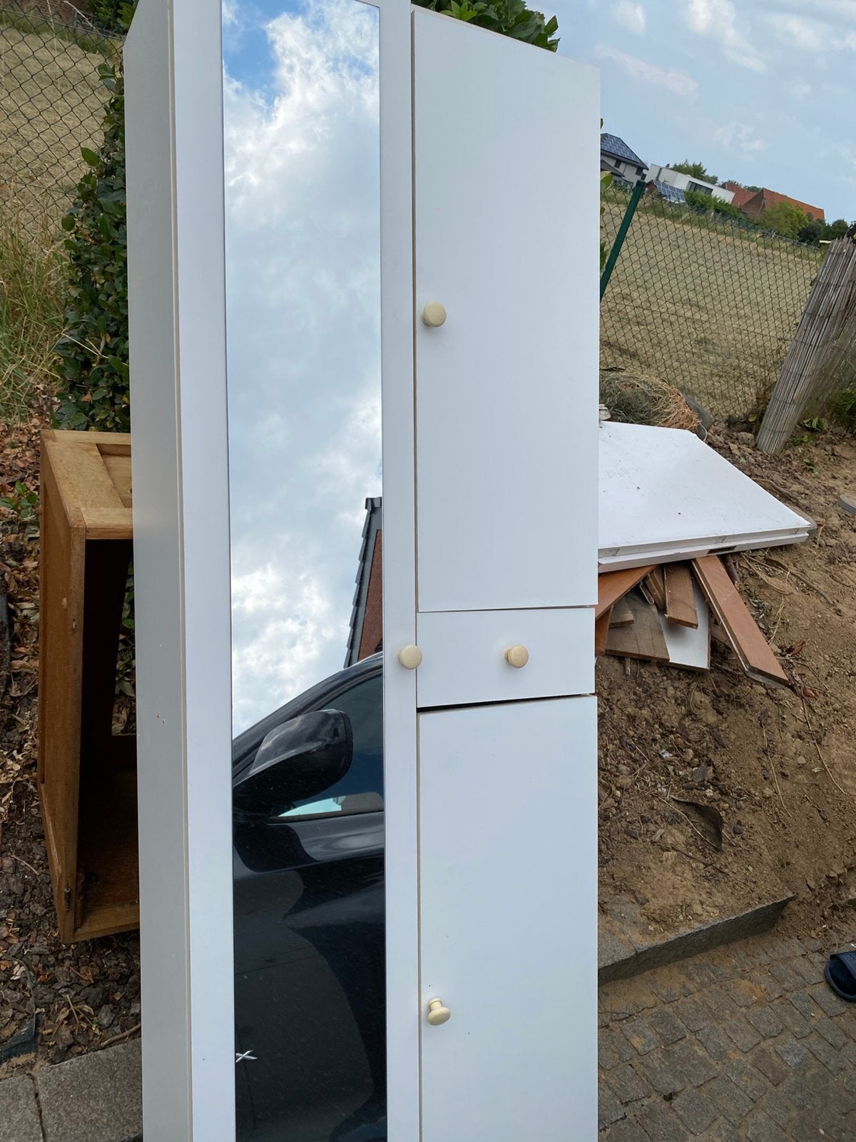 Gratis badkamer meubel en houten kast structuur, Ophalen, Gebruikt