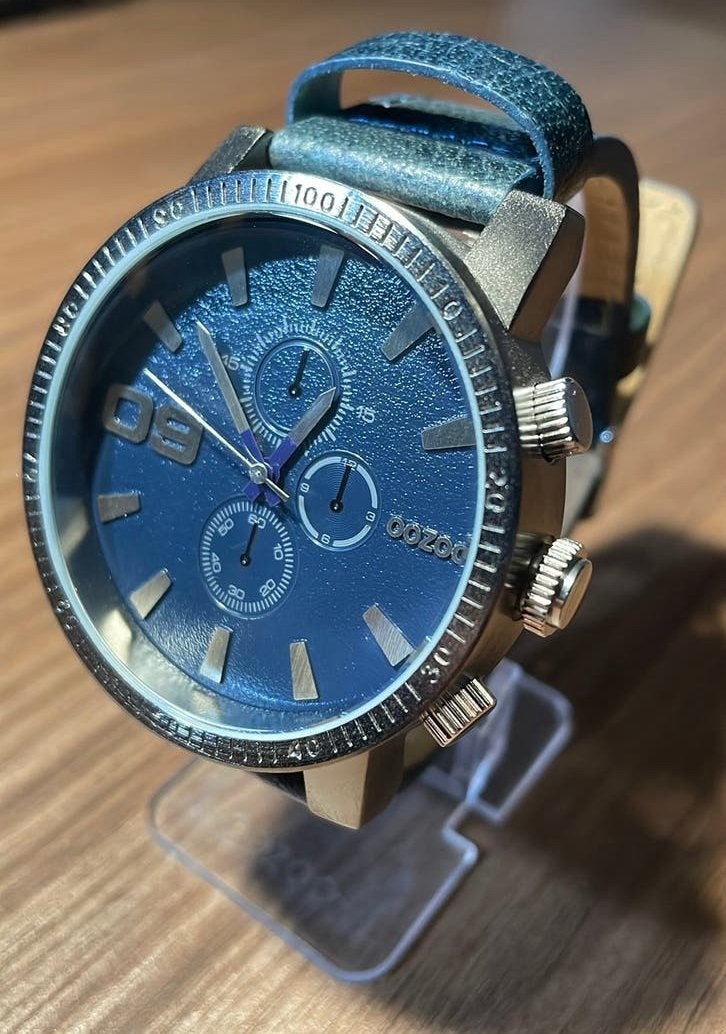 Montre OOZOO C10065 Homme, Autres marques, Cuir, Acier, Enlèvement