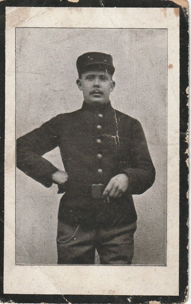 Gesneuvelde 1914-1918 Joseph Eyckmans Oevel -Yzer, Ophalen of Verzenden
