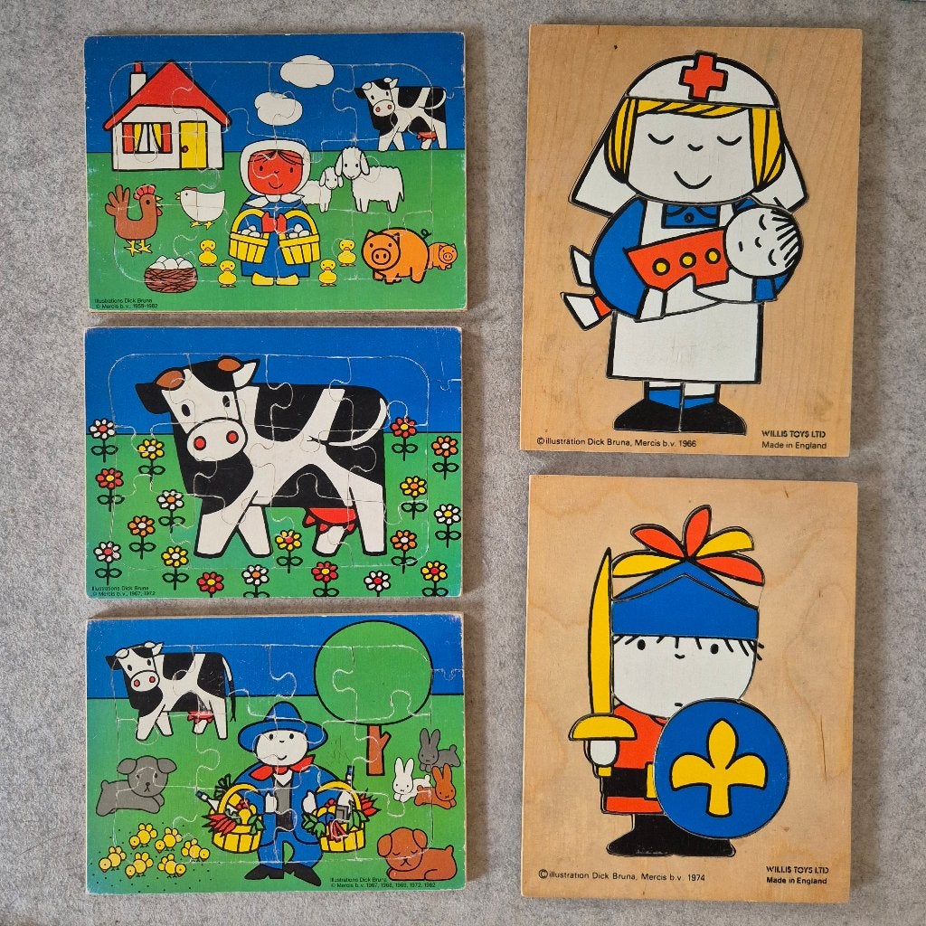 Vintage Nijntje puzzels, Enlèvement ou Envoi