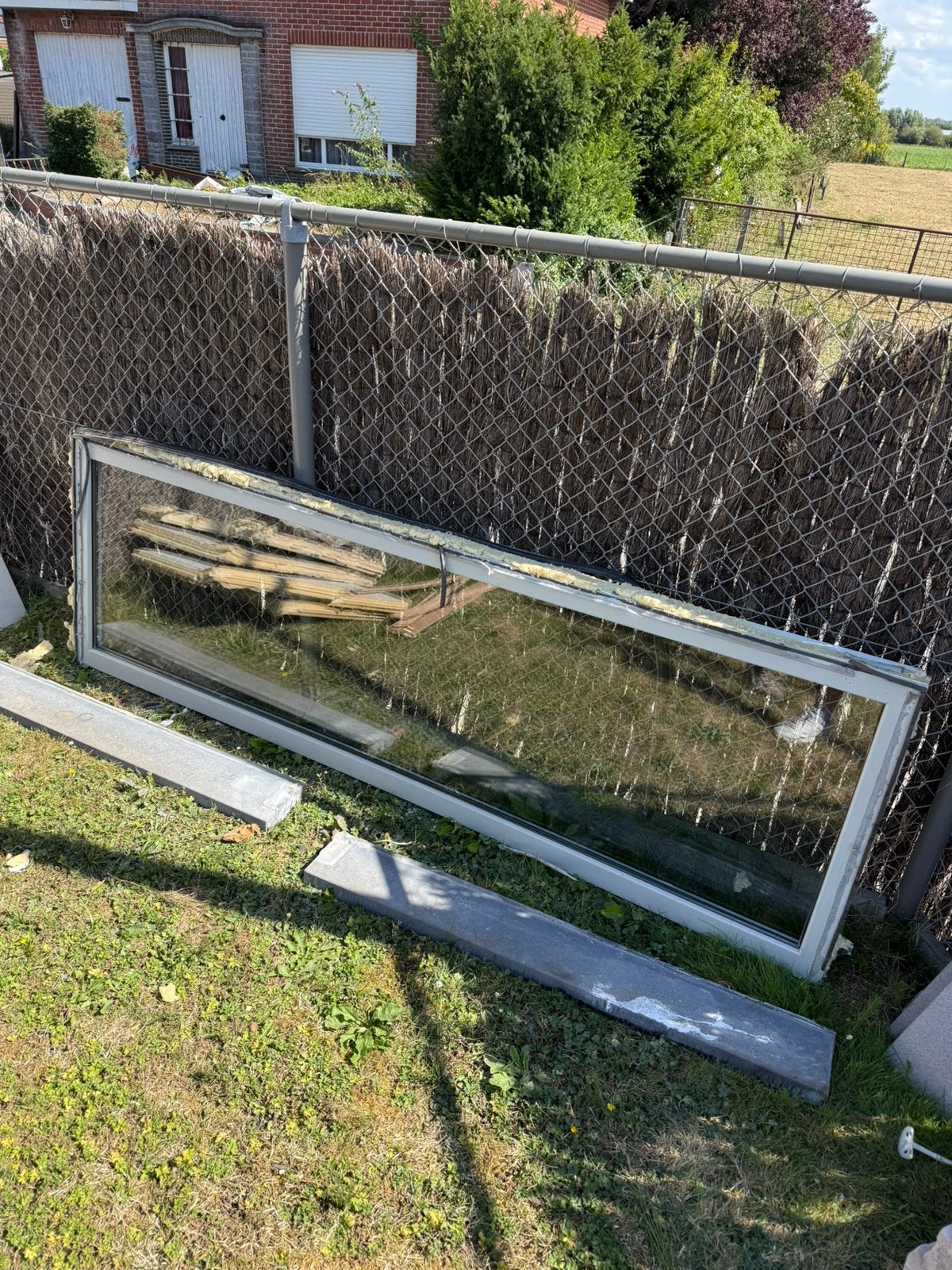 Venster en vensterbank, Tuin en Terras, Schuttingen, Ophalen, Gebruikt, Minder dan 3 meter, Minder dan 1 meter