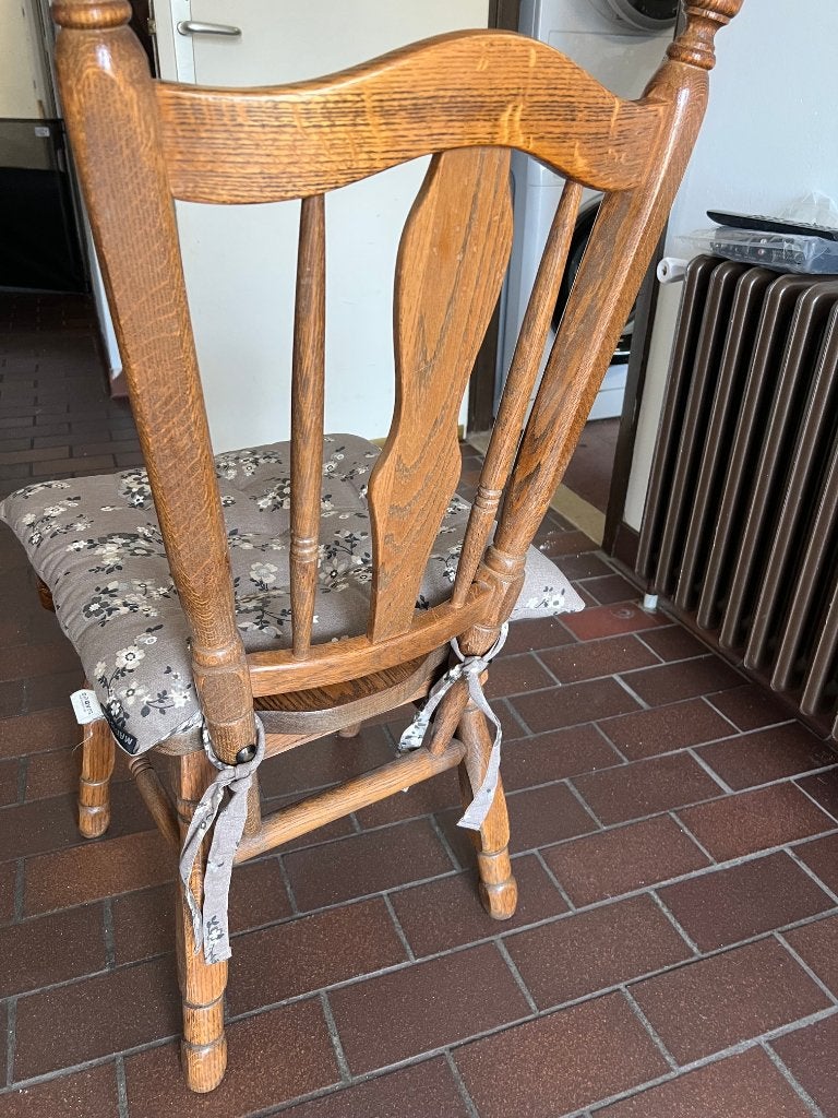 Keukenstoel, Huis en Inrichting, Ophalen, Gebruikt, Bruin, Klassiek