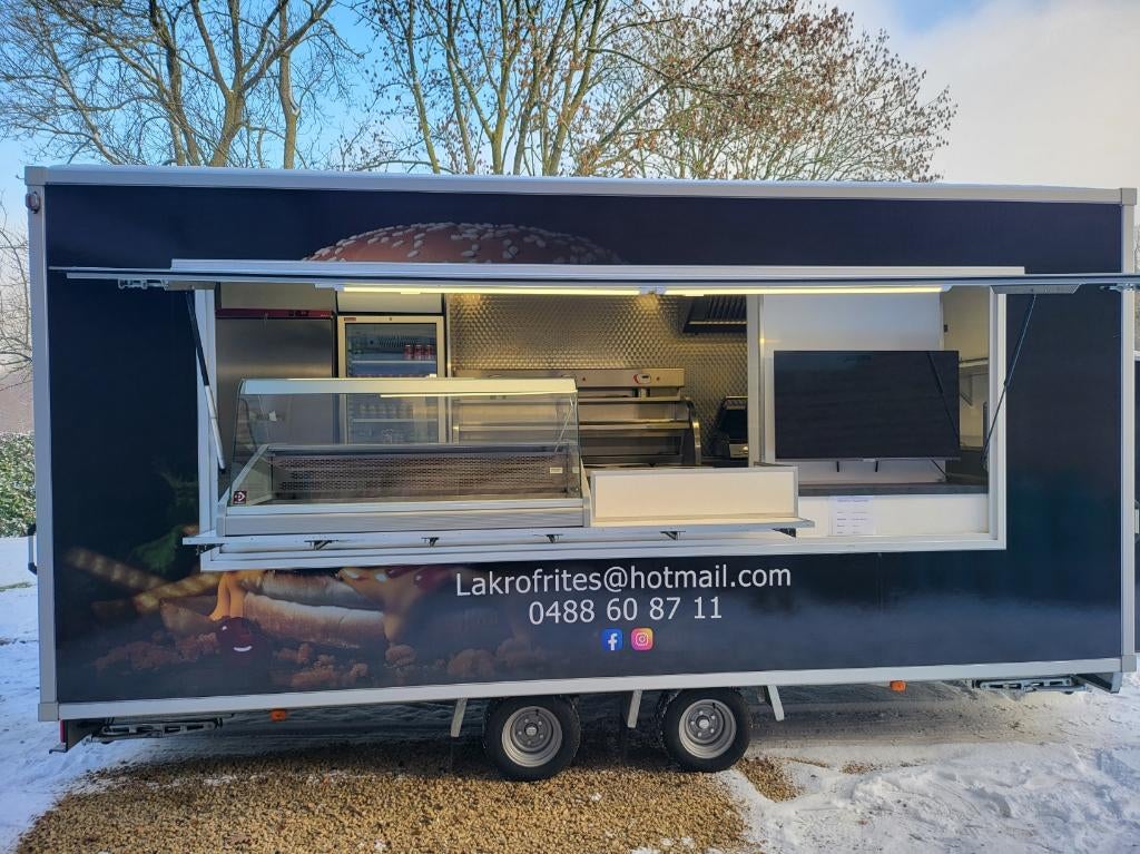 Remorque friterie, Enlèvement, Neuf, sans emballage, Cuisinière, Friteuse et Grils