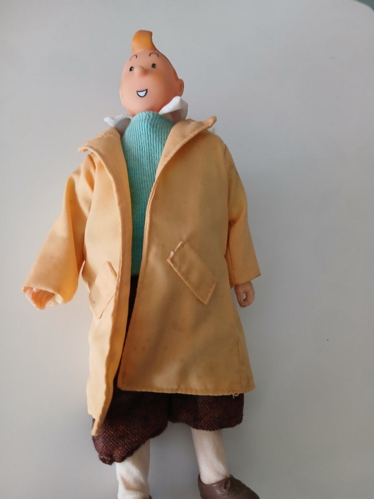 LOT DE 2 ANCIENS PERSONNAGES  TINTIN, Collections, Enlèvement ou Envoi, Tintin, Comme neuf, Statue ou Figurine