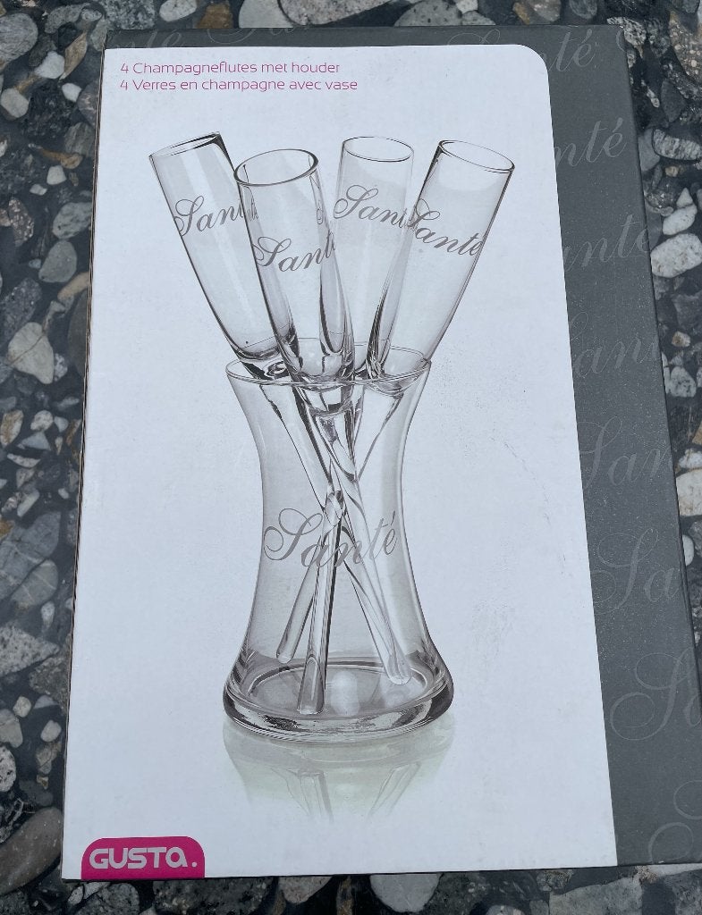 Gusta - Champagneglazen, Huis en Inrichting, Ophalen of Verzenden, Nieuw, Glas, Gusta