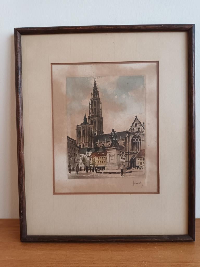 Antwerpen: Roger Hebbelinck (1912-1987), Ophalen of Verzenden, Gesigneerd