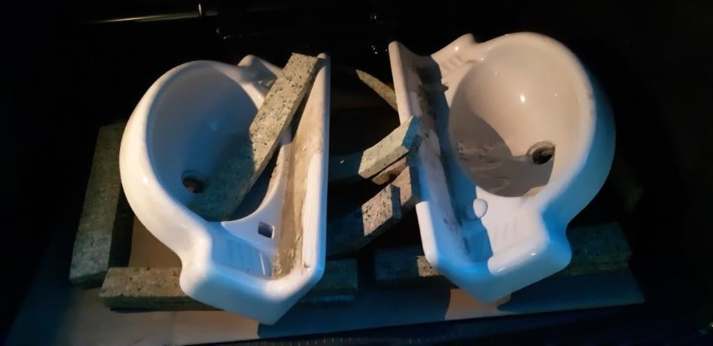 wasbak lavabo porselein, Antiek en Kunst, Ophalen