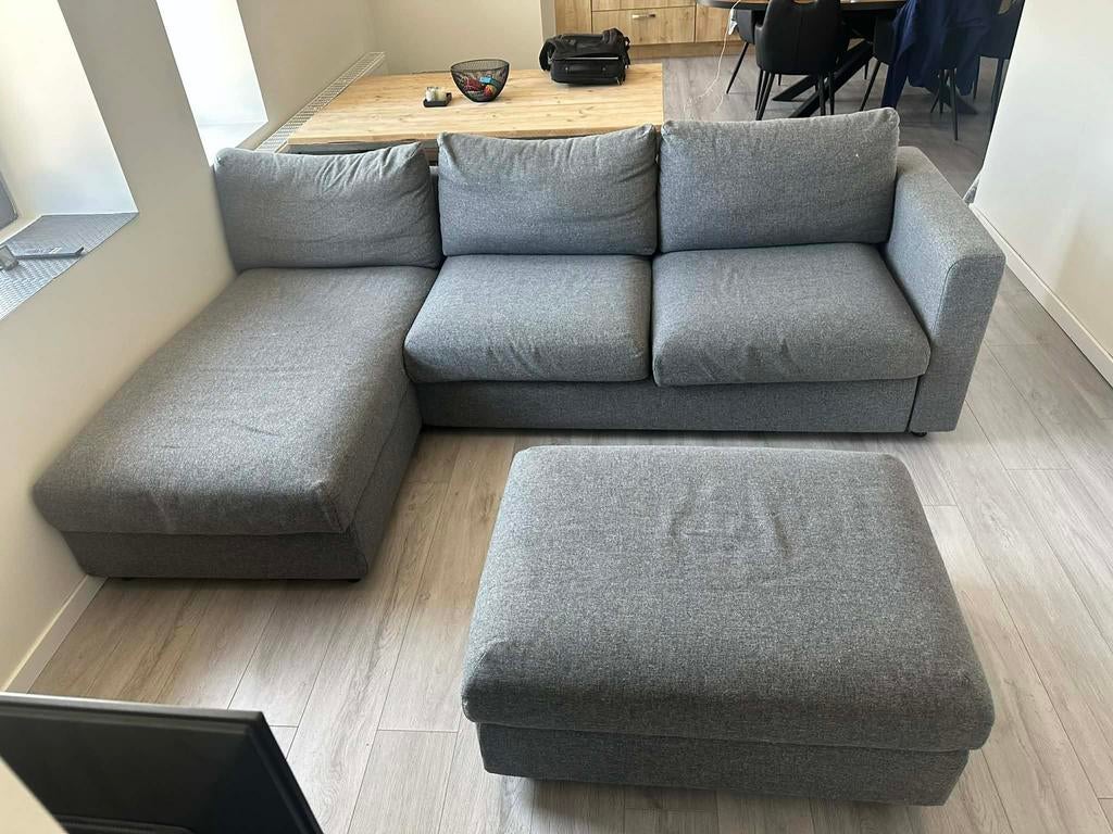Zetelbed + poef Ikea, Ophalen, Gebruikt