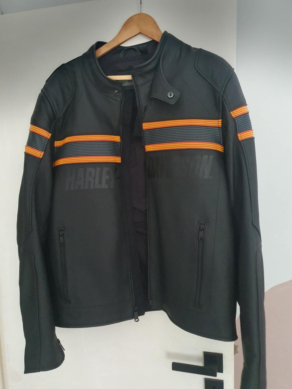 Motorjas Harley Davidson XL NIEUW staat Leren jas, Ophalen