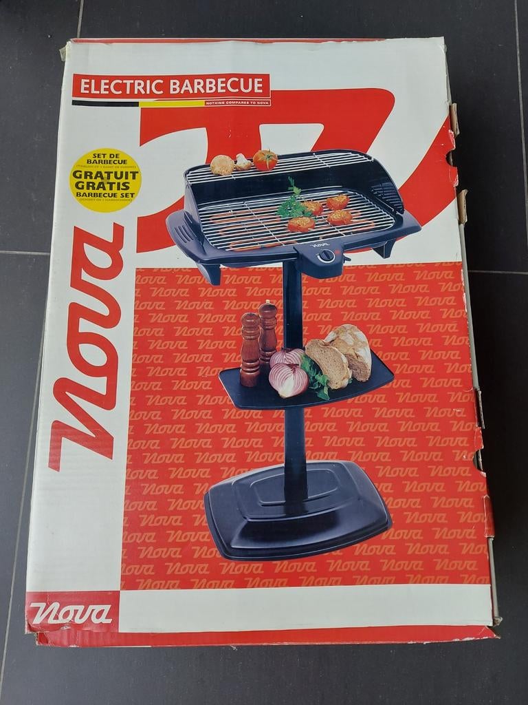 Elektrische barbecue nova (als nieuw ) 1 x gebruikt, Ophalen of Verzenden, Zo goed als nieuw, Nova