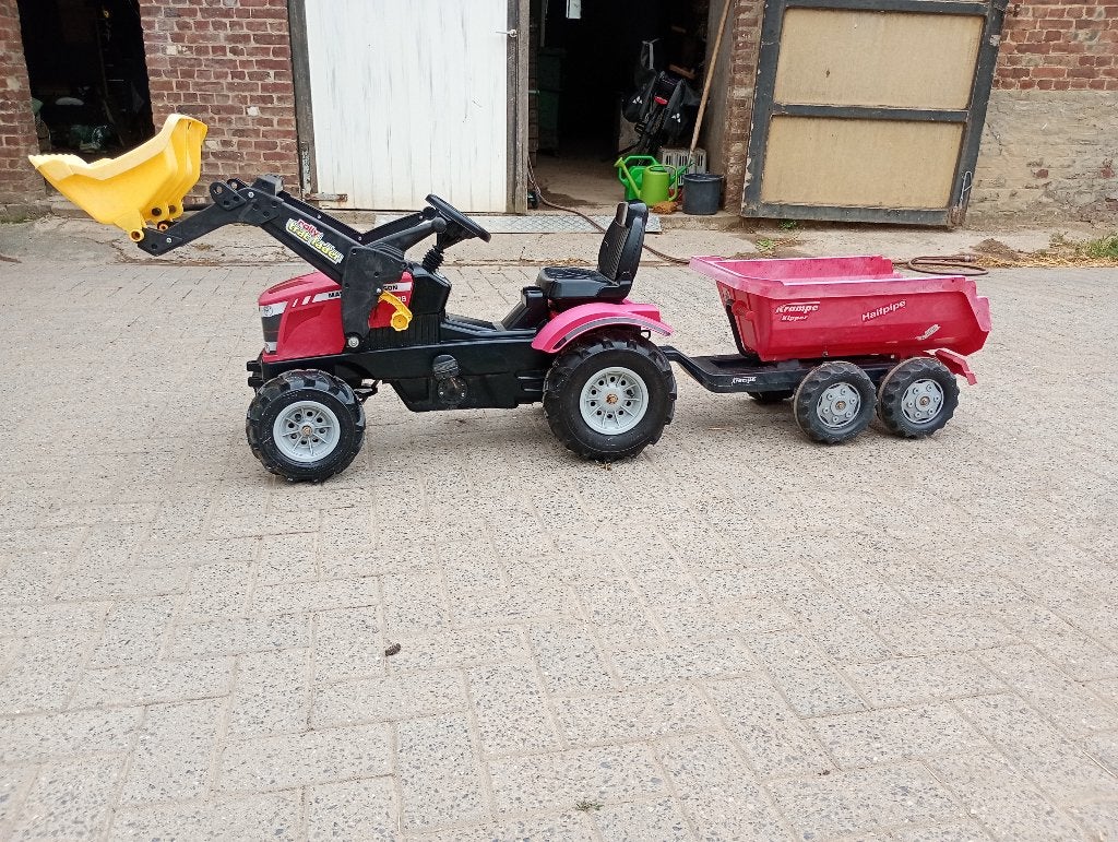 Rolly toys traptractor Massey Ferguson  met kipper, Kinderen en Baby's, Ophalen, Gebruikt, Trapvoertuig