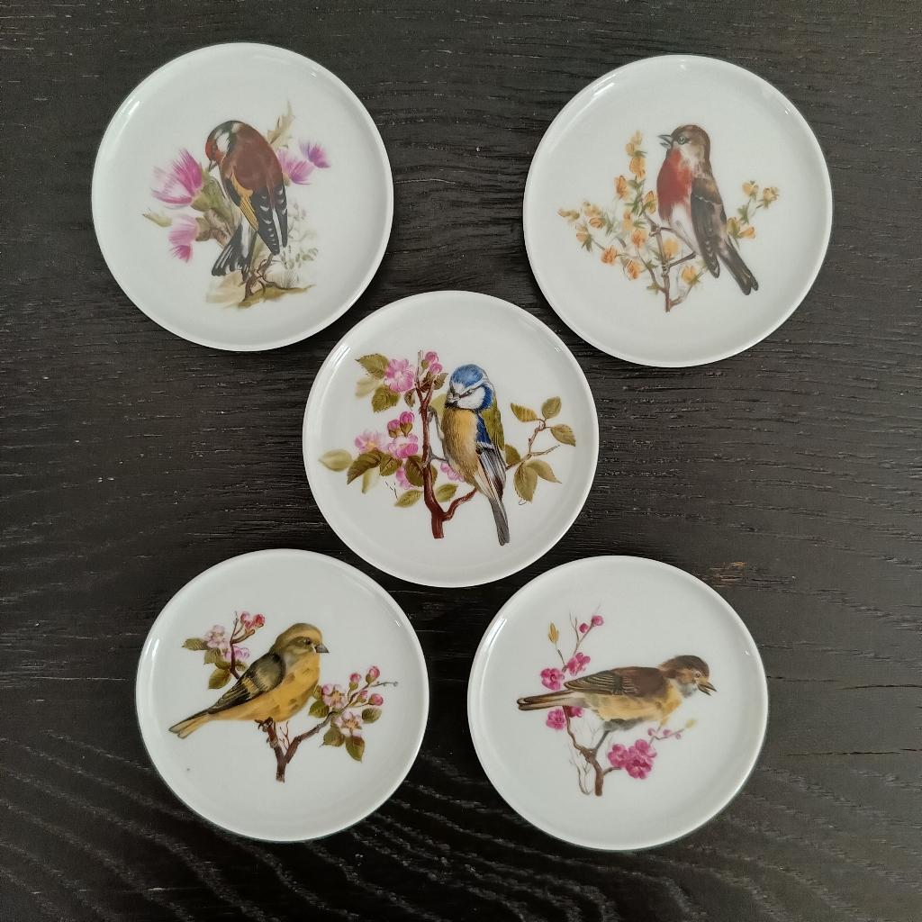 5 vintage keramische onderzetters., Antiek en Kunst, Ophalen of Verzenden