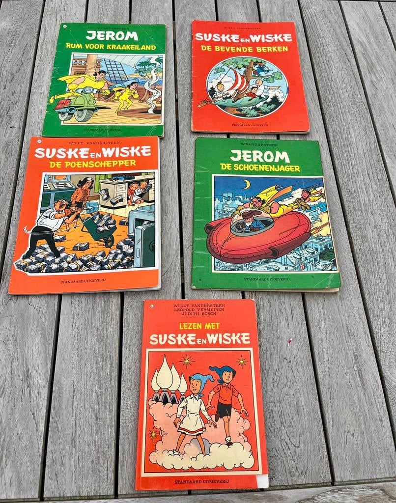 Groot lot Suske en Wiske & Jerom strips (45+ stuks), Meerdere stripboeken, Ophalen, Gelezen