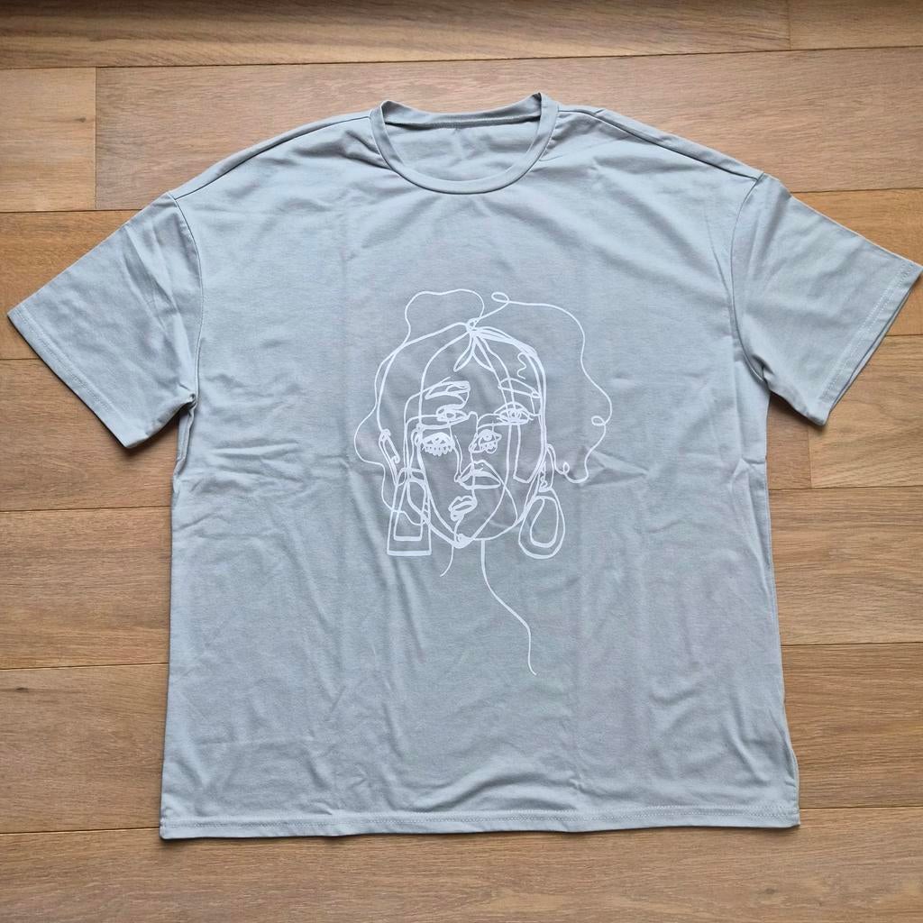 Grijze T-shirt Shein, maat XS, Ophalen of Verzenden, Maat 34 (XS) of kleiner