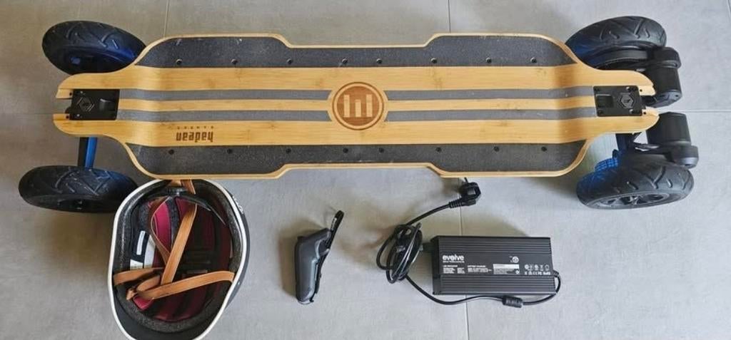 Evolve Hadean Bamboo All Terrain, Ophalen, Zo goed als nieuw, Skateboard, Longboard