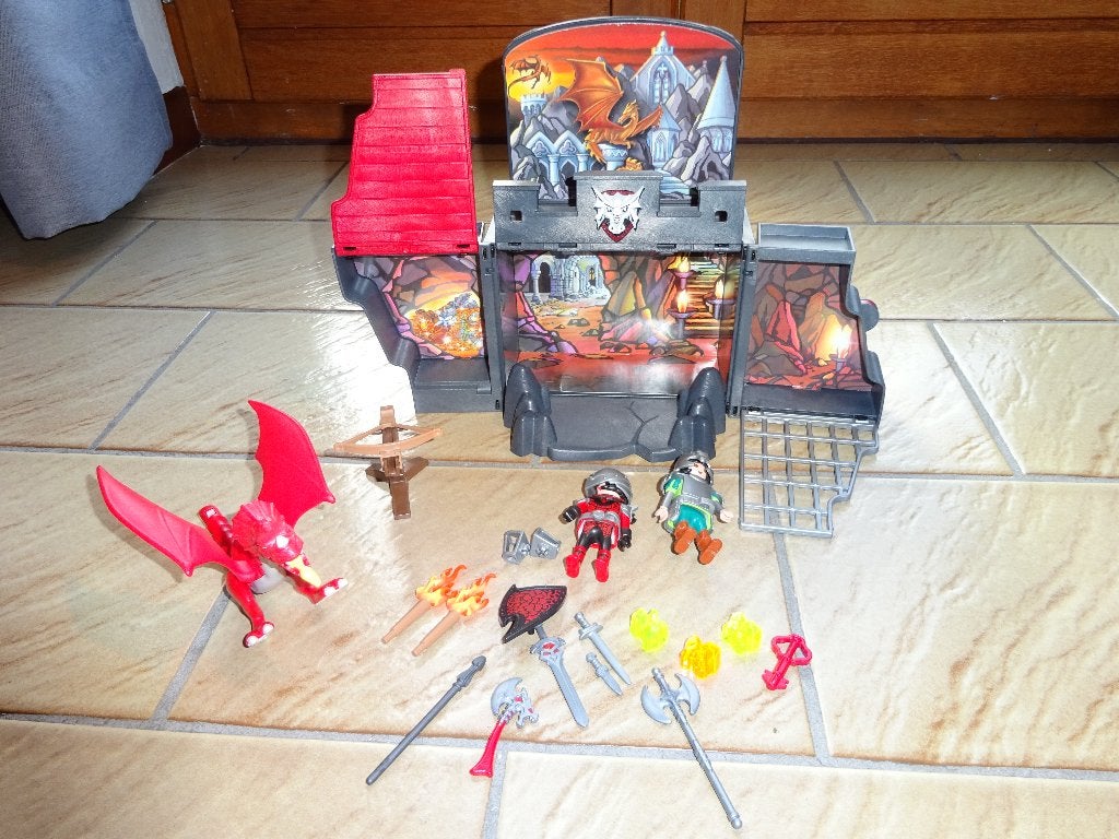 Château de dragons à emporter Playmobil, Enlèvement ou Envoi, Comme neuf, Ensemble complet