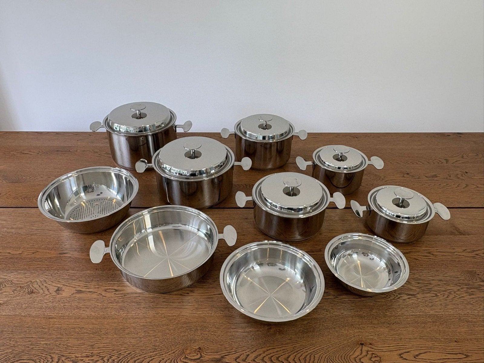 nouveau batterie de cuisine Vansthal 17 pièces, Neuf, Inox, Enlèvement, Compatible induction