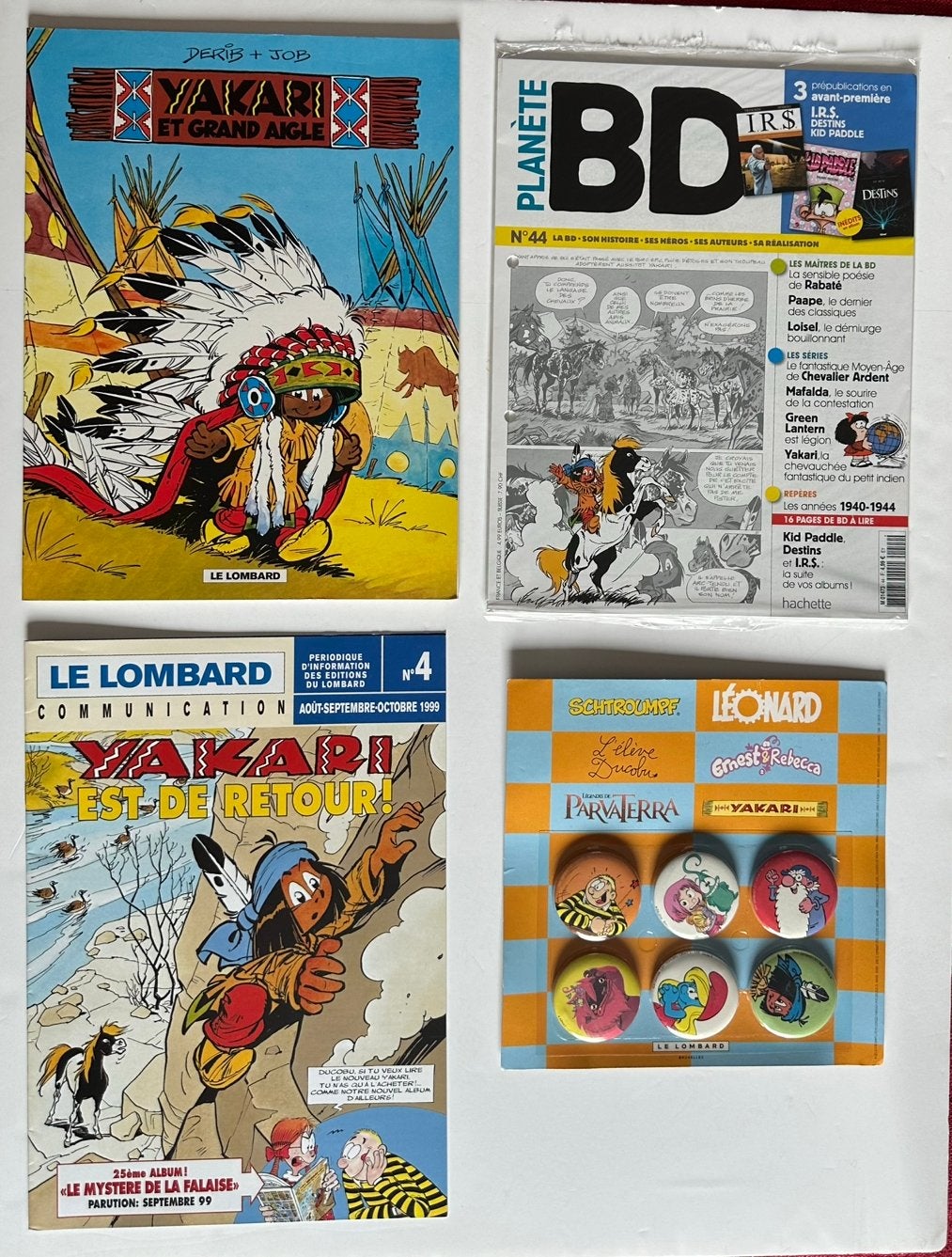 Derib : Yakari - Buddy Longway, Envoi, Autres personnages, Comme neuf, Image, Affiche ou Autocollant