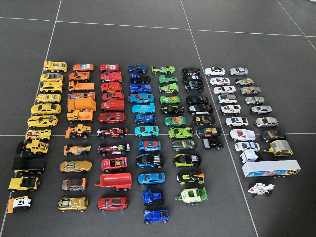 Leuke set speelgoedauto's, 83 stuks!, Ophalen, Gebruikt