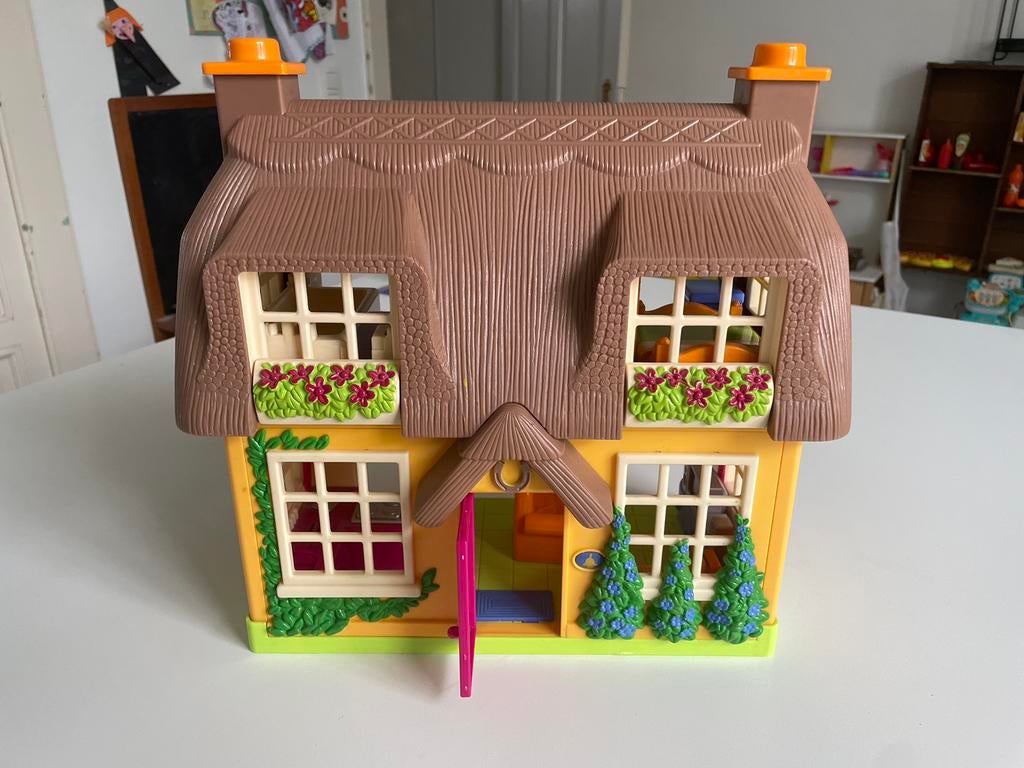 Maison vintage pour playmobil/petite poupée, Ophalen of Verzenden, Gebruikt, Poppenhuis