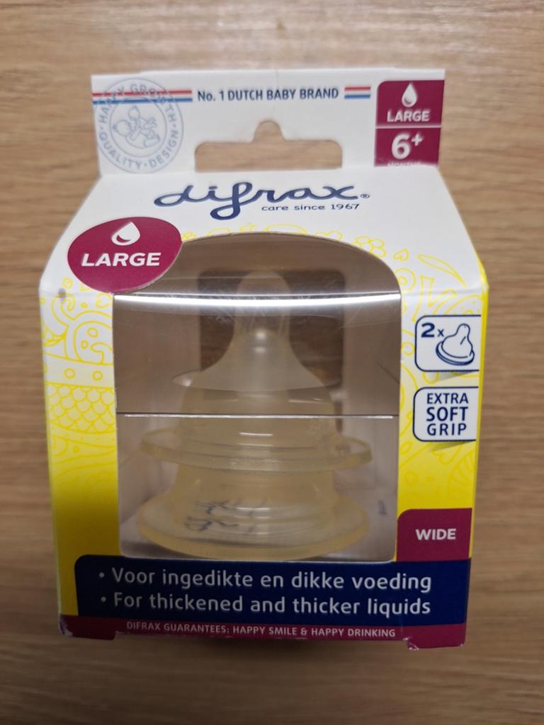 NIEUW
Difrax 2x flessenspeen, Kinderen en Baby's, Babyvoeding en Toebehoren, Ophalen