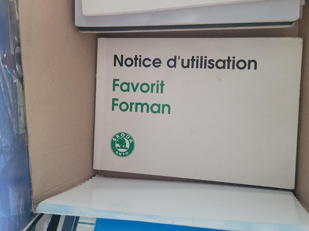 Originele Skoda Favorit/Forman gebruikershandleiding (Frans), Ophalen