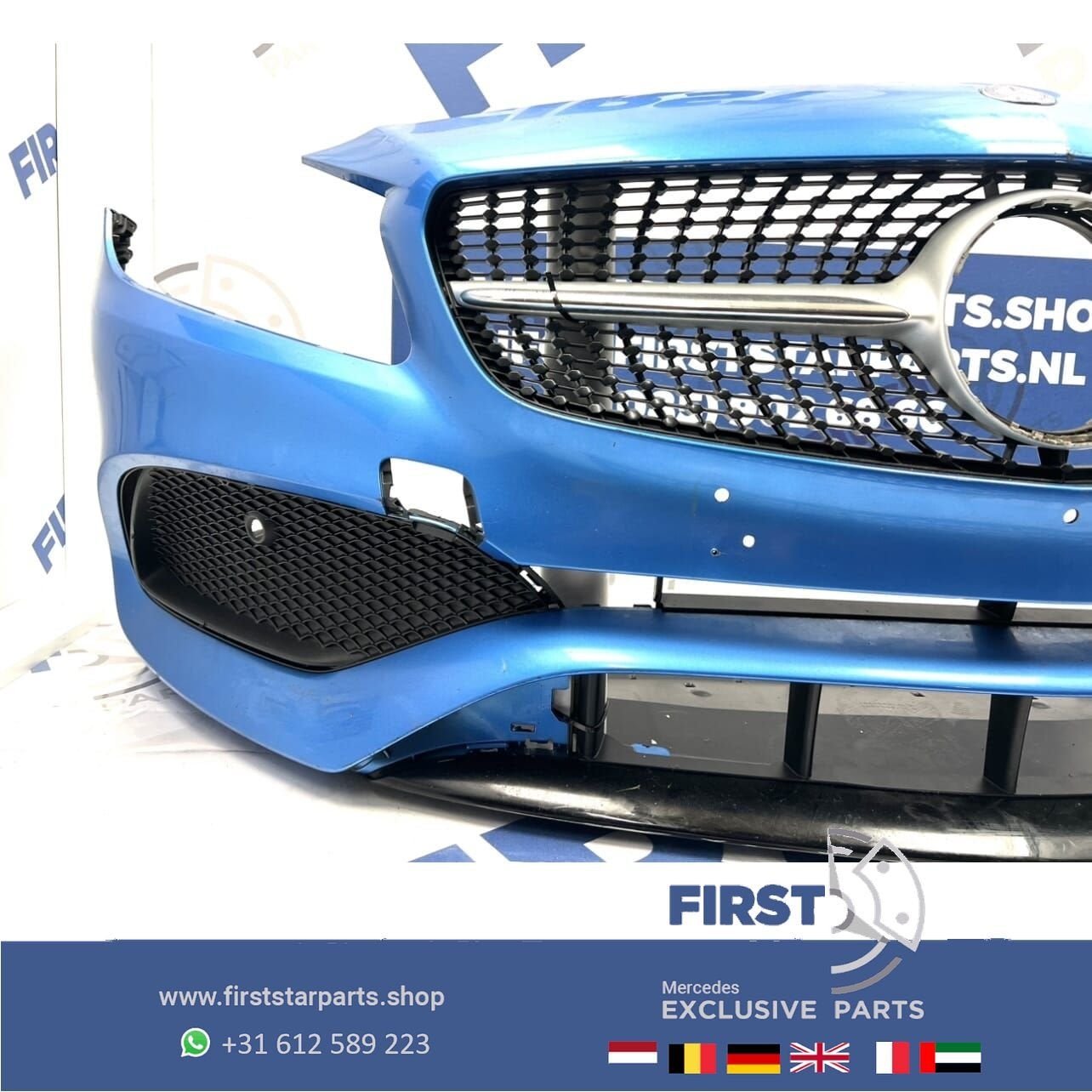 W176 A KLASSE BUMPER FACELIFT AMG VOORBUMPER Mercedes AKlass, Gebruikt, -, Voor, Ophalen of Verzenden