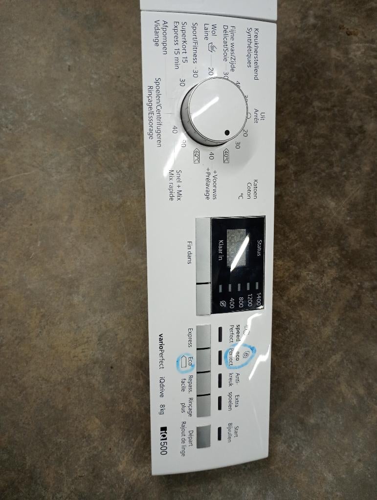 Bedieningspaneel Siemens iq500, Ophalen